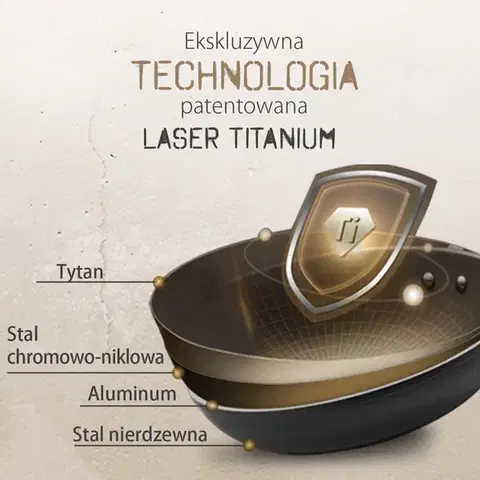 Serpenyő titán bevonattal Ø 26 cm, magasság: 5 cm — Saturn Terra Lunasol - 601323