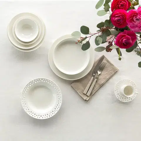 Porcelán készlet 18 db Gaya Atelier fehér - W0127