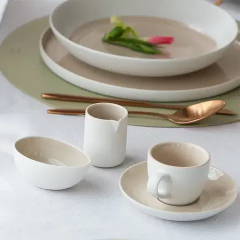 Mokkáscsészealj 12 cm — Fine Dining Ash Frosty - 493635