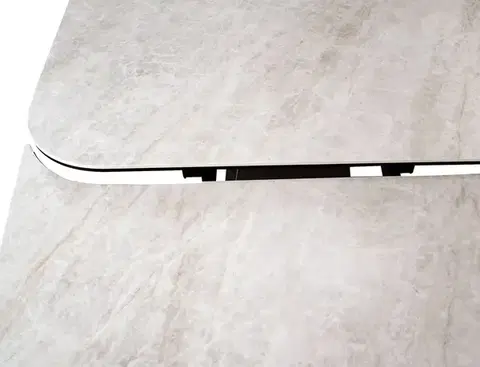 Infinity Ceramic 160(240)*95 bővíthető étkező asztal Taj Mahal bézs/ réz