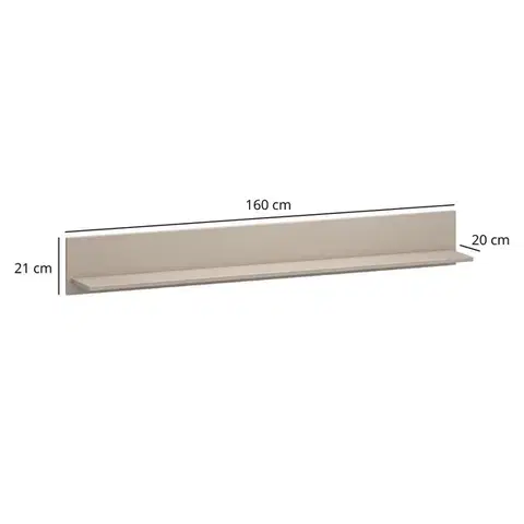 Kleo P160 polc taupe