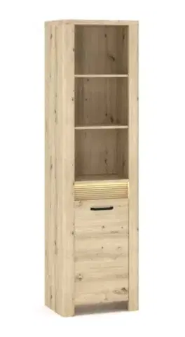 Moris RO1D (leddel) artisan tölgy polcos szekrény