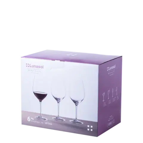 Vörösboros poharak 660 ml-es 6 db-os készlet - Optima Glas Lunasol - 322682