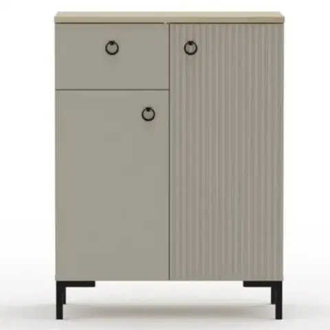 Dominica K2D1S komód taupe/ silverjack tölgy