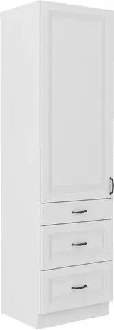 Niki 32. konyha 60 DKS-210 3S 1F 60x210x57cm matt fehér/ matt fehér
