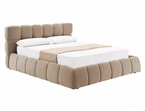 Parma Velvet 160*200 franciaágy sötét bézs Bluvel Tap. 40