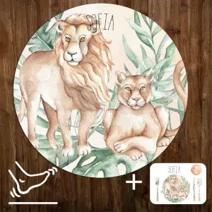 INSPIO szőnyeg gyerekszobába  - Oroszlán a SAFARI kollekcióból