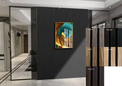 FREJA Dekoratív Akusztikus falpanel 200x60x2,2cm -  Egyedi méretre is levágjuk - 200x60x2,2cm , Grey Oak