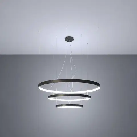 Rio 3 55/78/110 fekete LED 4000K csillár