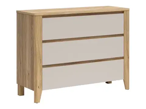 Sawira II KOM3S komód kasmír/ mauvella tölgy
