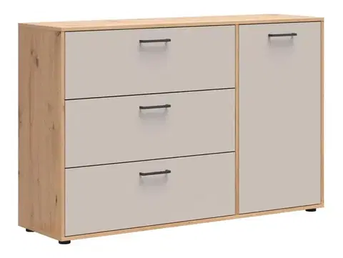Hinton KOM1D3S komód kasmír/ artisan tölgy