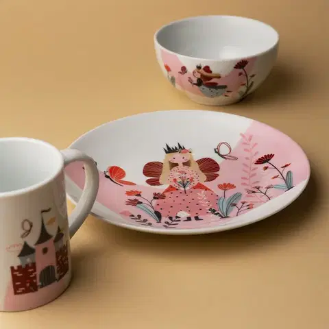 Princess gyermek porcelán étkészlet 3 db – KIDS WORLD - W0184