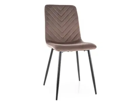 Daren Velvet szék fekete láb/ cappuccino (Bluvel 38)