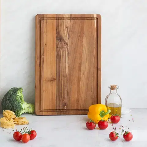 Közepes méretű teakfa vágódeszka 45,7 x 30,5 x 2,4 cm - GAYA Wooden - 593730