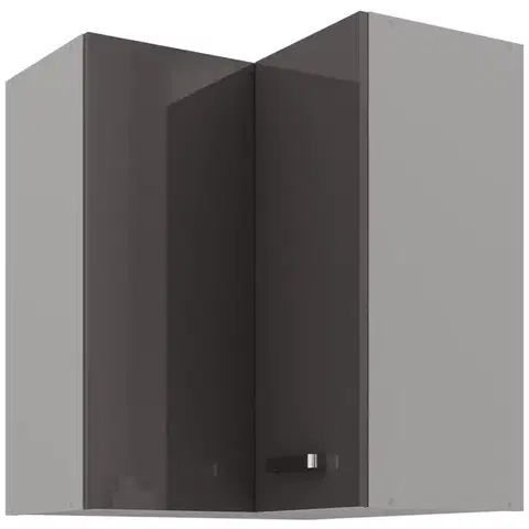 Niki 6. konyha 60X60 GN-72 2F (90°) fényes szürke/szürke
