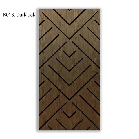 Freja V mintás hangtompító falipanel 120x60x0,9cm - sötét tölgy - sötét tölgy