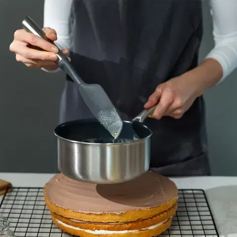 Szilikon spatula rozsdamentes acél nyéllel 29 cm - 596575