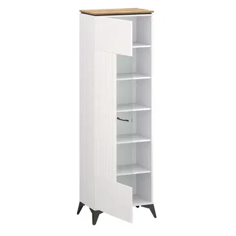 Velutto W1W vitrin evok tölgy/ fehér
