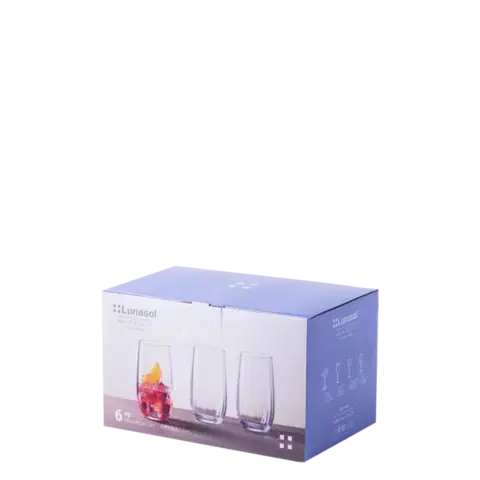 Tumbler poharak 490 ml-es 6 db-os készlet - Optima Line Glas Lunasol - 322688