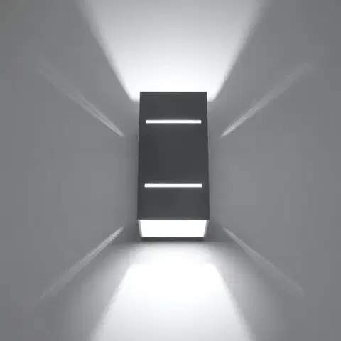 Blocco szürke fali lámpa