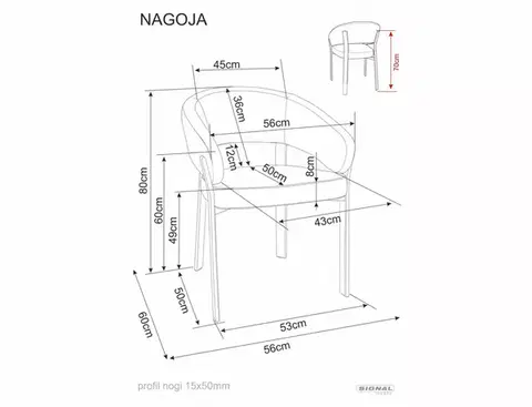 Nagoja étkezőszék fekete láb bézs Tap. 253