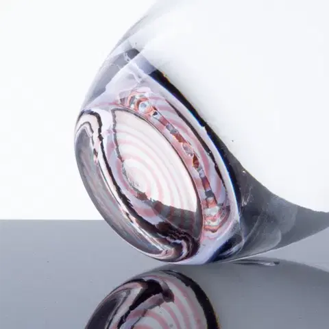 Tumbler glass 460 ml with red spiral bottom – Optima Glas Lunasol - 322864