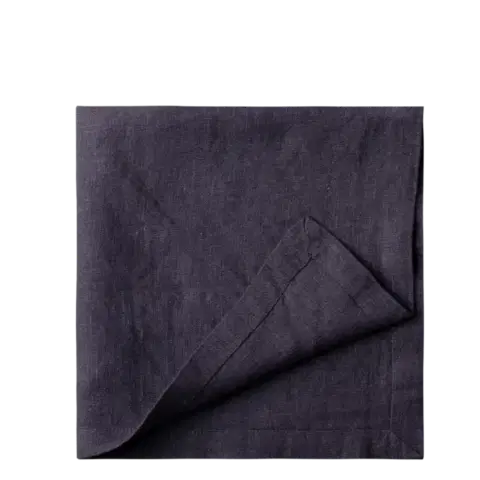 Antracit lenvászon terítők 50 x 50 cm 2 db — Gaya Ambiente - 596435