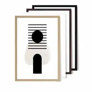 Modern fa keret 60x40 cm