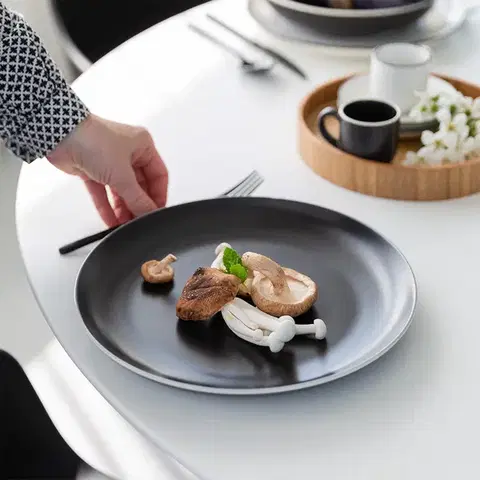18 darabos tányérkészlet — Elements Yin &amp; Yang black - W0224