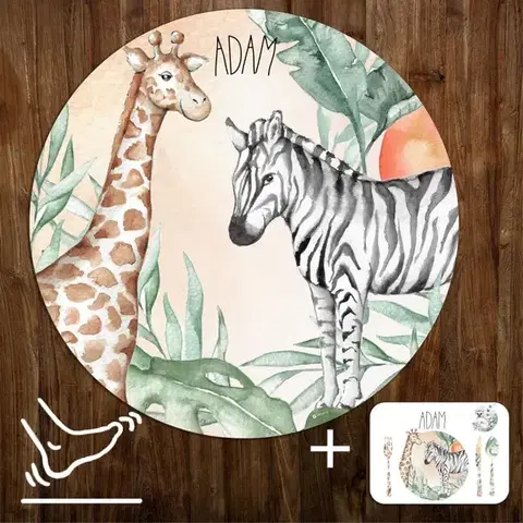 INSPIO szőnyeg - Zebra és zsiráf SAFARI