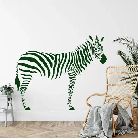 Állatos falmatrica - Csíkos zebra