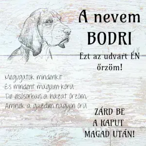 Fali dekoráció - Egyedi tábla házi kedvenceknek