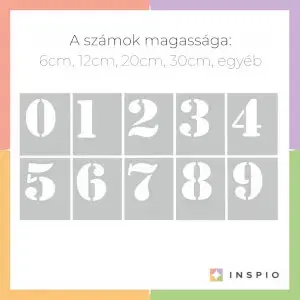 Számok - Festősablon