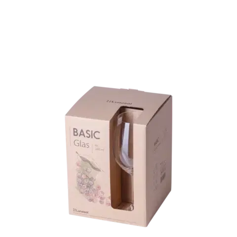 Vörösboros poharak 380 ml 4 db-os szett - BASIC Glas Lunasol META Glass - 322002