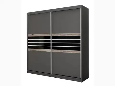 Turyn 203 gardrób fekete/láva