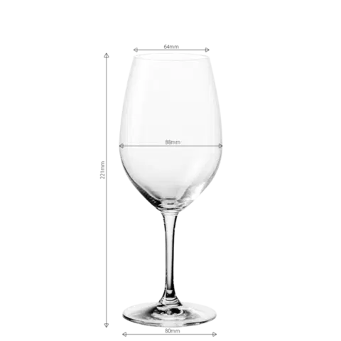 Fehérboros poharak 530 ml 4 db-os szett - Benu Glas Lunasol META Glass - 322040