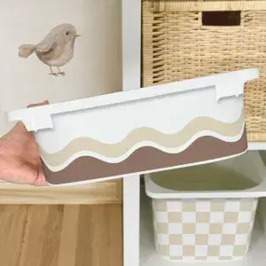 Geometrikus matricák az IKEA TROFAST dobozhoz – barna-bézs