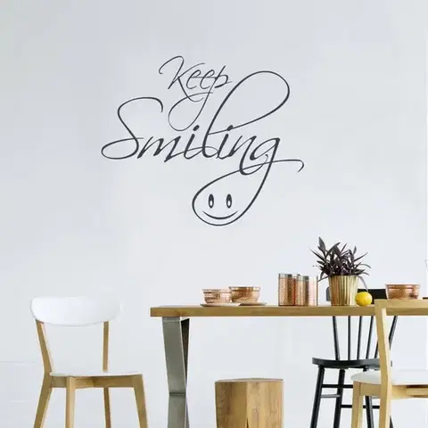 Idézetes falmatrica - Keep smiling