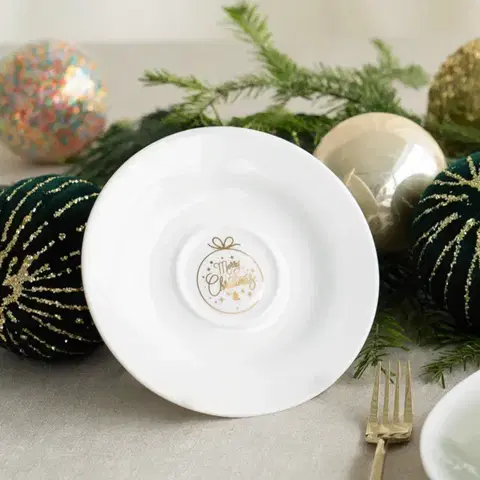 Csészealj 15,5 cm — Premium Platinum Line Merry Christmas - 490044