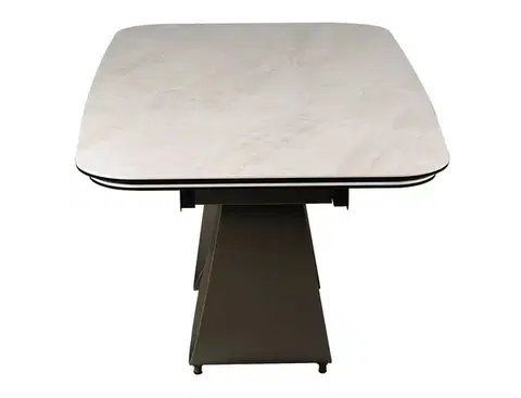 Infinity Ceramic 160(240)*95 bővíthető étkező asztal Taj Mahal bézs/ réz