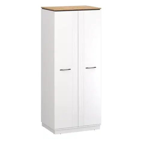 Velutto SZ2D akasztós szekrény evok tölgy/ fehér