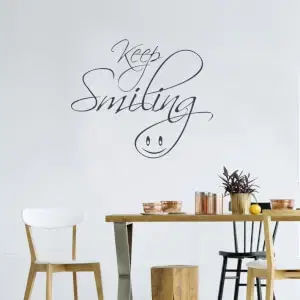 Idézetes falmatrica - Keep smiling