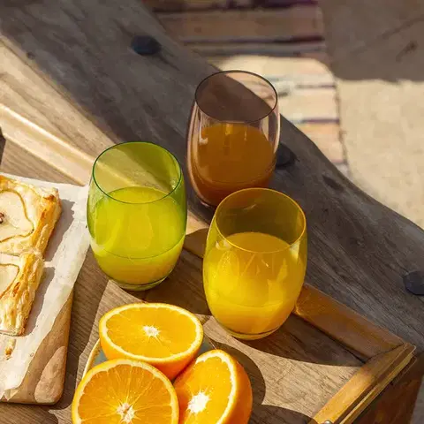 Poharak zöld 460 ml 6 db — Optima Glas Lunasol - 322833
