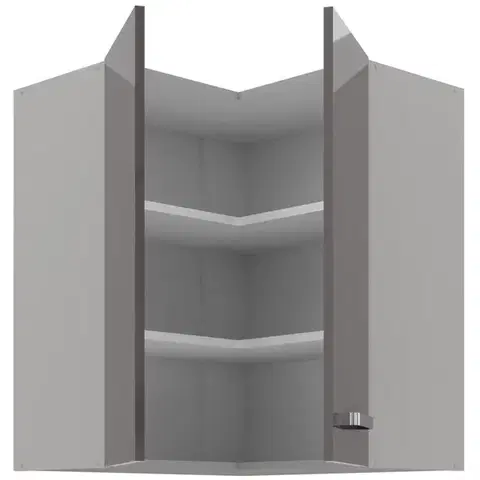 Niki 6. konyha 60X60 GN-72 2F (90°) fényes szürke/szürke