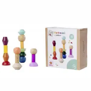 Montessori egymásra rakható építőelemek