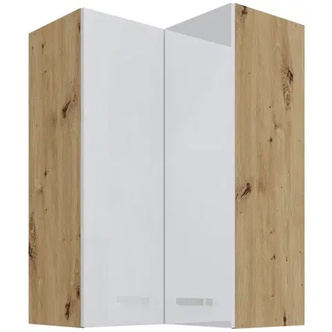 Niki 28. konyha 60x60 GN-90 2F (90°) fényes fehér/ artisan tölgy