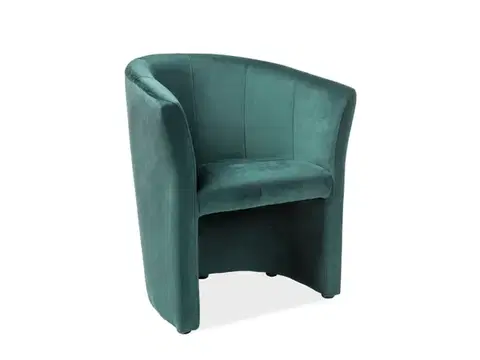 TM-1 Velvet fotel zöld bársony (Bluvel 78)