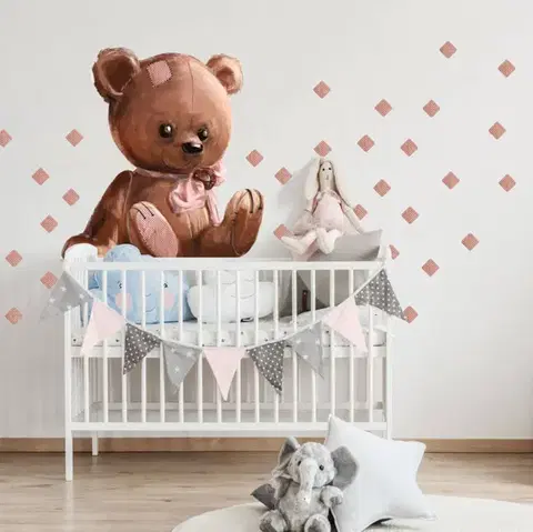 Falmatrica ágy fölé - Maci lányoknak