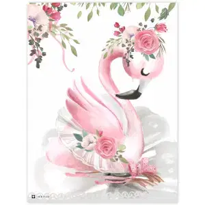 Faliképek gyerekszobába - Flamingó