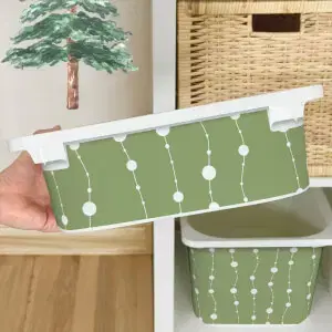 Matrica IKEA TROFAST dobozhoz - Zöld láncok